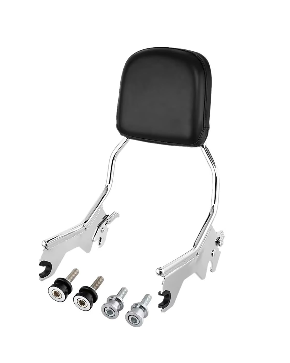 Motorrad Rückenlehne Für Softail Street Bob FLHC FXBB 2018 2019 2020 2021 2022 2023 2024 Sissy Bar Rückenlehne Docking Hardware Kit Rückenlehne Für Motorrad(Chrome) von WNCXSA