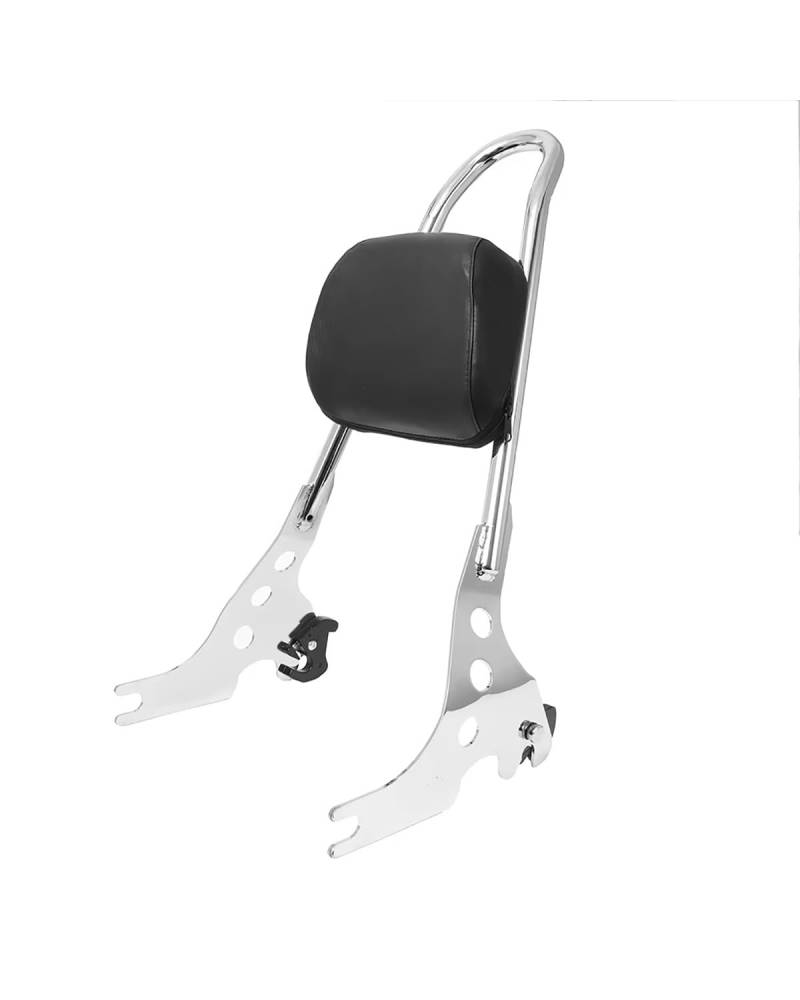 Motorrad Rückenlehne Für Sportster XL 883C 883R 1200R 1200C XLH Motorrad Schwarz Abnehmbare Sissy Bar Hinten Passagier Rückenlehne Kissen Pad Rückenlehne Für Motorrad von WNCXSA