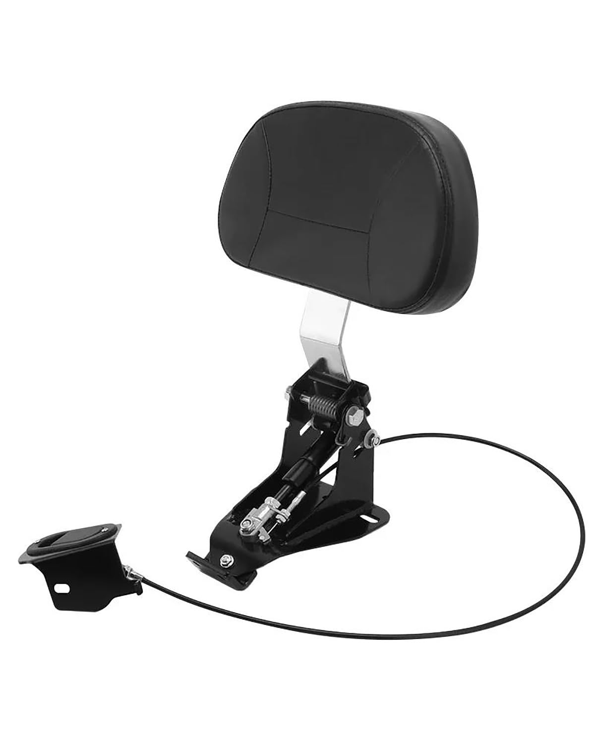 Motorrad Rückenlehne Für Touring CVO Street Glide Road King Classic 2009 2010–2023, Schwarze Motorrad-Frontfahrer-Rückenlehne, Verstellbare Sissy-Bar Rückenlehne Für Motorrad(Backrest3) von WNCXSA