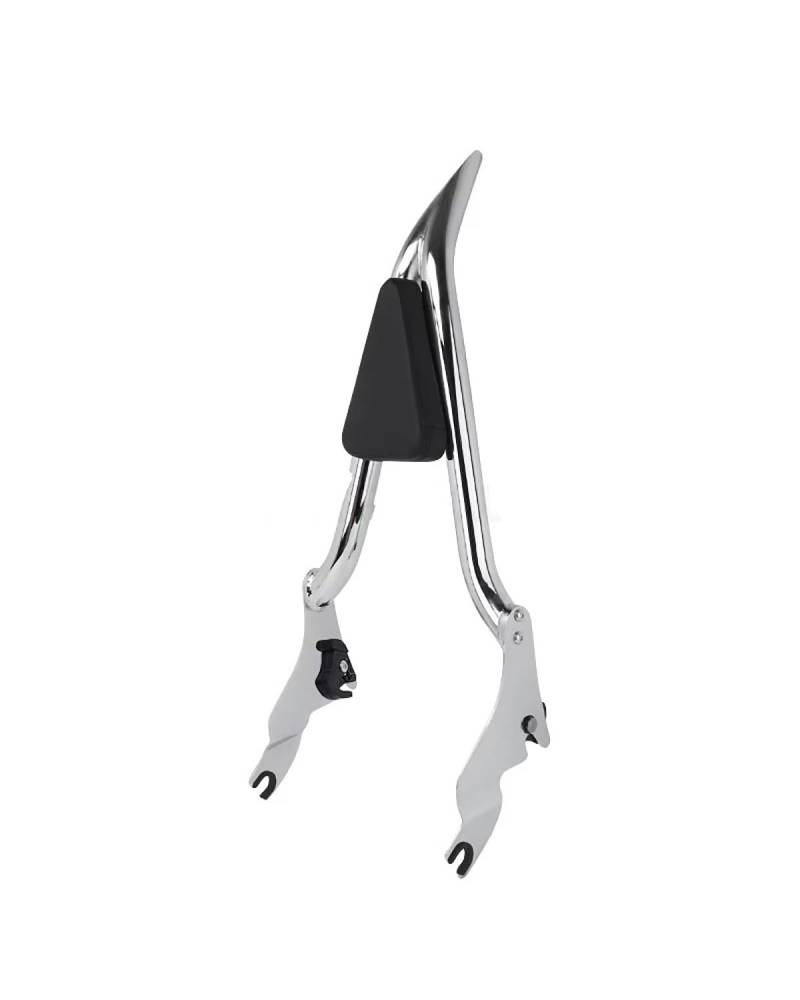 Motorrad Rückenlehne Für Touring Street Glide Road King Für Ultra 2009 2010 2011 2012 2013 2014 2015-2023 Motorrad Abnehmbare Passagier Sissy Bar Rückenlehne Für Motorrad(16inch Chrome) von WNCXSA