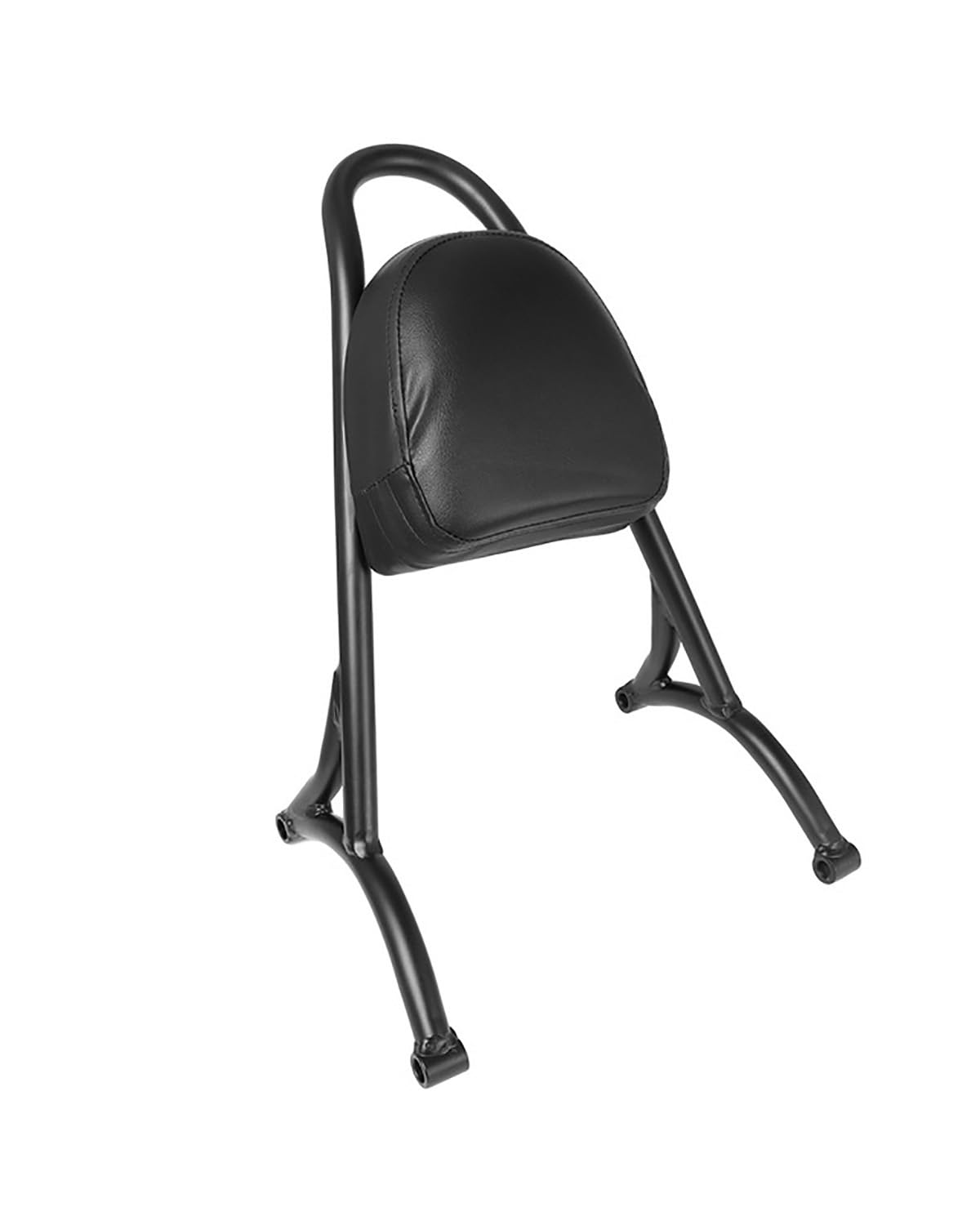 Motorrad Rückenlehne Für XL883 1200 X48 Rundrohr-Rückenlehne Mit Rückenlehnentasche Motorrad Rückenlehne Für Motorrad(Backrest with Cover in Black) von WNCXSA