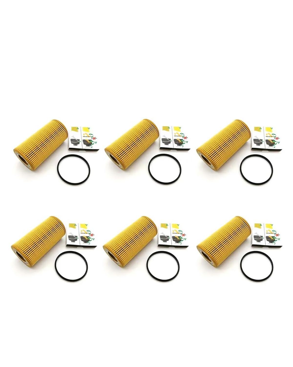 Ölfilter - PKW Für A4 Für Golf Für GTI Für Jetta 2.0 T 2.5 L 06D115562 HU719 6x Yubao 6 3 1 Sets 06D 115 562 Öl Filter Auto-Ölfilter(6Pcs) von WNCXSA