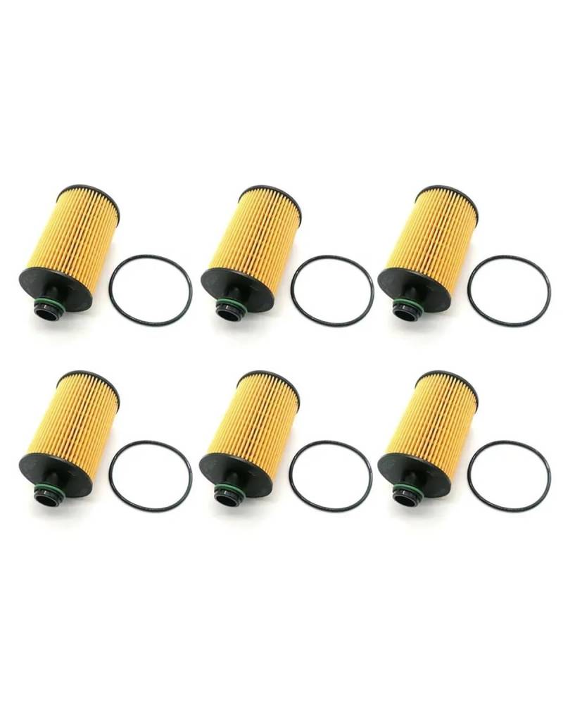 Ölfilter - PKW Für Ram 1500 3.0L Diesel 2014 2015 2016 2017 68229402AA Yubao 6/3/1 Sätze Motorölfilter-Kits Auto-Ölfilter(6Pcs) von WNCXSA