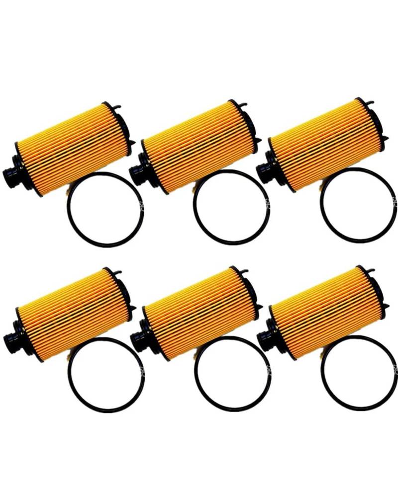 Ölfilter - PKW Für Roewe RX5 RX8 950 Für MG Für HS GS LDV G10 für Chery Tiggo 7 Tiggo 8 Motorölfilter 10105963 Ölfilter Auto-Ölfilter(6Pcs) von WNCXSA