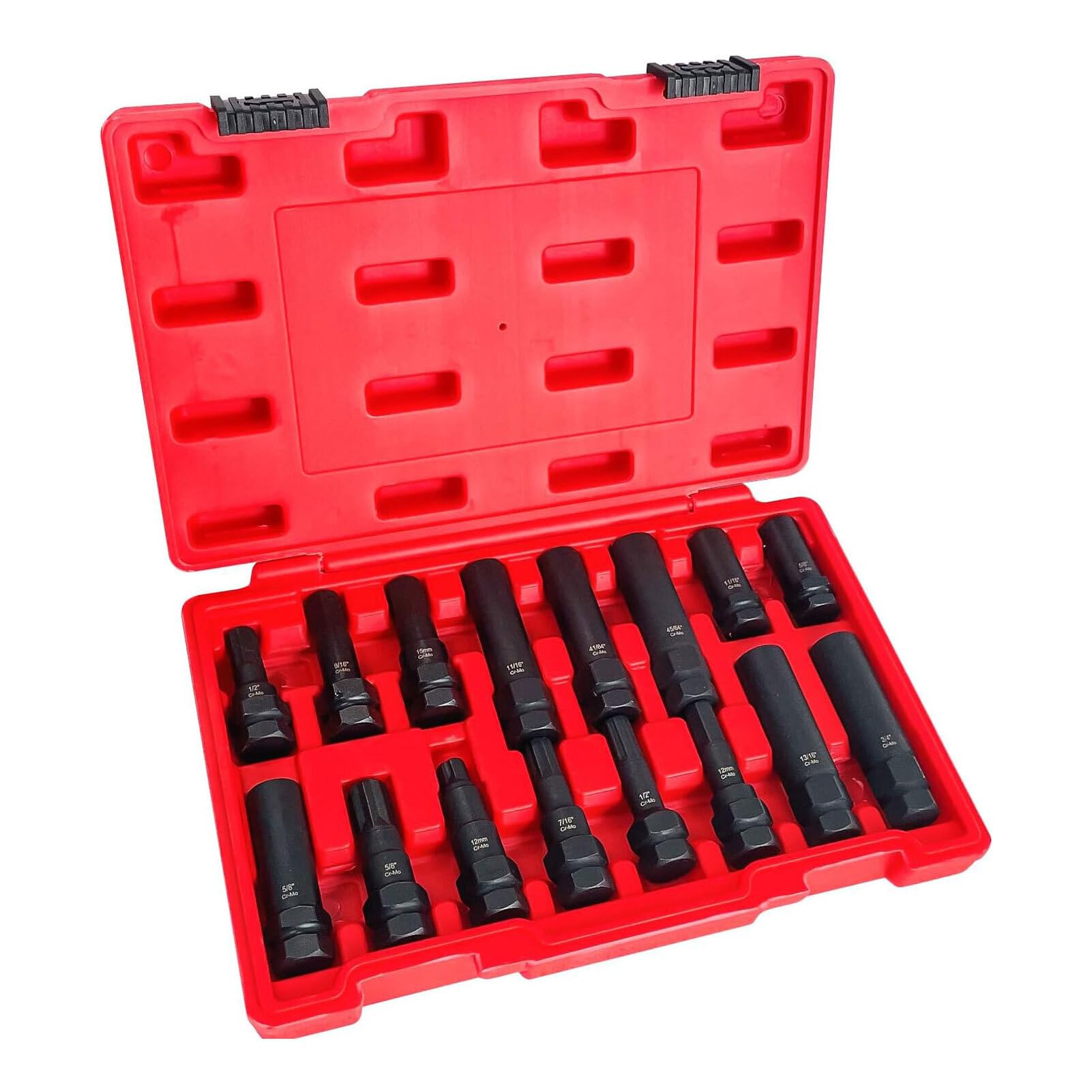 WNDUOKXH 16PCS LugNut Schlüssel Set Locking LugNut Master Key Set Steckschlüssel Werkzeug SAE Metrische Rad Lock Removal Tool Kit langlebig von WNDUOKXH