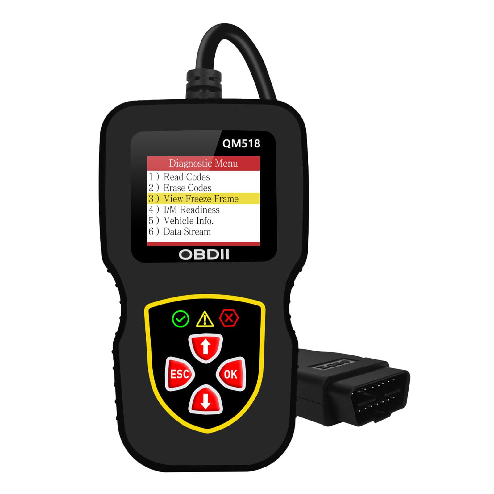 WNDUOKXH QM518 OBDII Codeleser, Diagnosescanner, Codeleser, Codeleser, Diagnose Diagnosegerät, Auto Diagnosegerät von WNDUOKXH