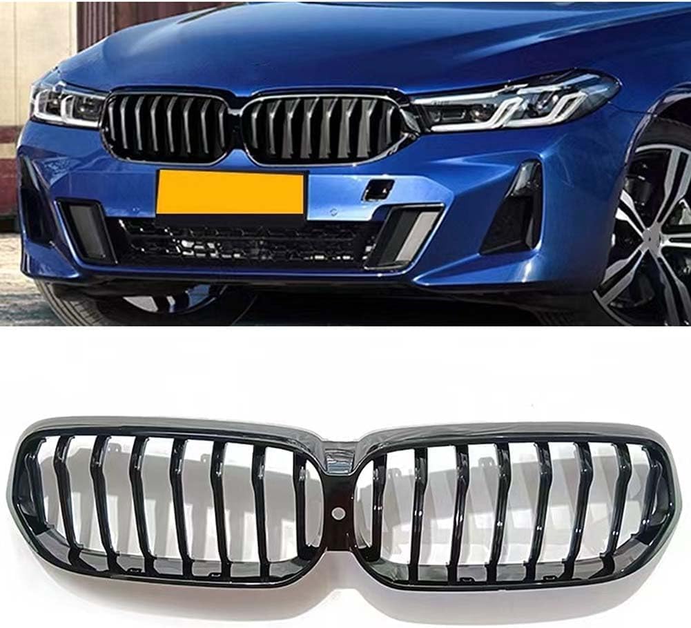 Auto Frontgrill Kühlergrill für BMW 6 Series G32 6GT 2021-2023,ABS Frontstoßstange Wetterfester Lufteinlass Grillschutz Ersatz Zubehör Karosserietuning von WNFVYP