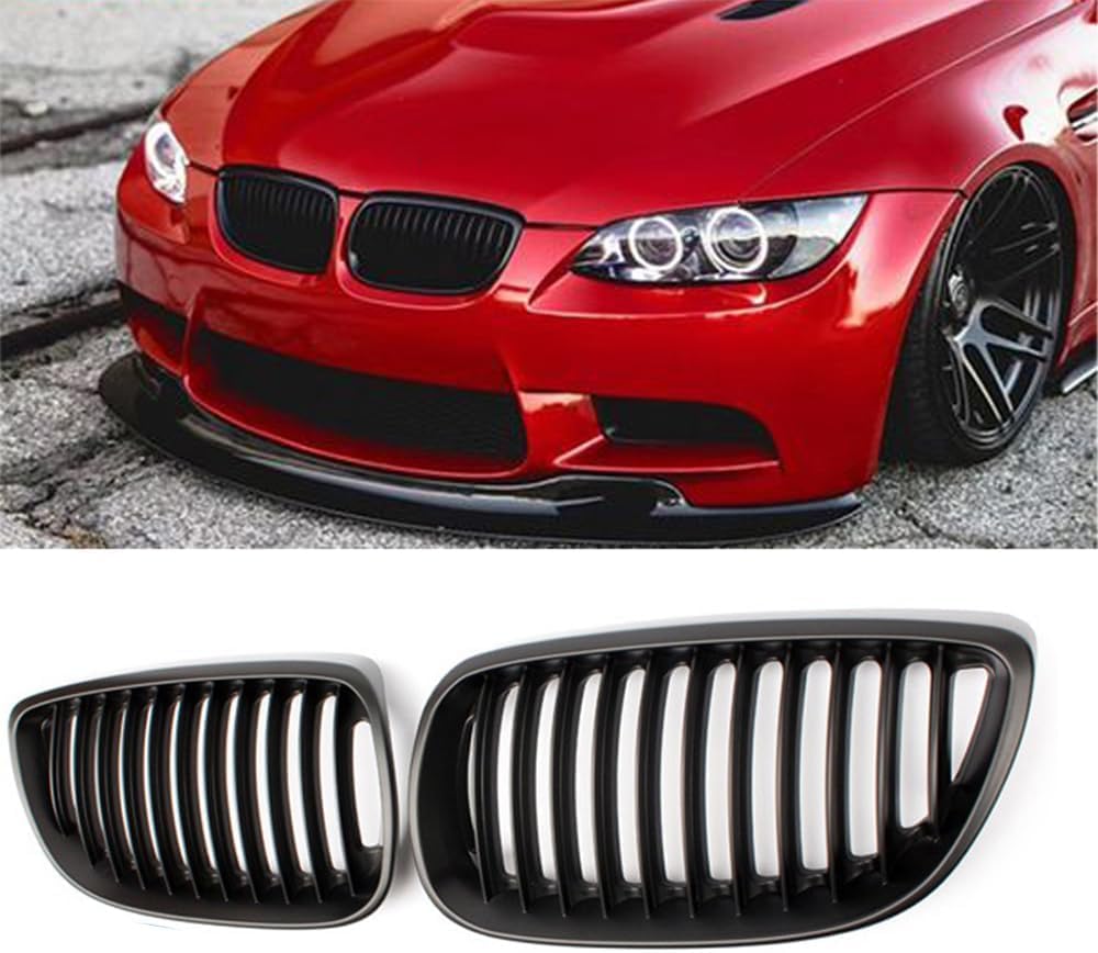 Auto Frontgrill Kühlergrill für BMW E92 E93 M3 2006-2009,ABS Frontstoßstange Wetterfester Lufteinlass Grillschutz Ersatz Zubehör Karosserietuning von WNFVYP