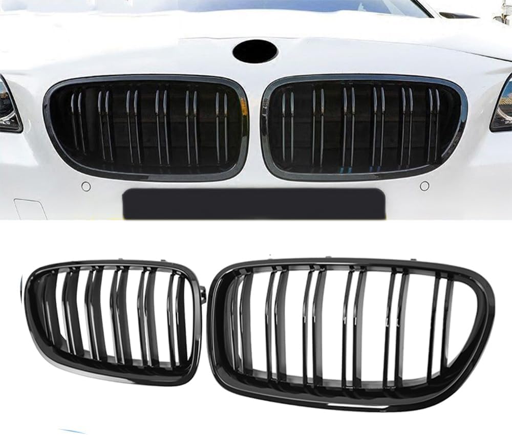 Auto Frontgrill Kühlergrill für BMW F10 F11 2010-2017,ABS Frontstoßstange Wetterfester Lufteinlass Grillschutz Ersatz Zubehör Karosserietuning von WNFVYP