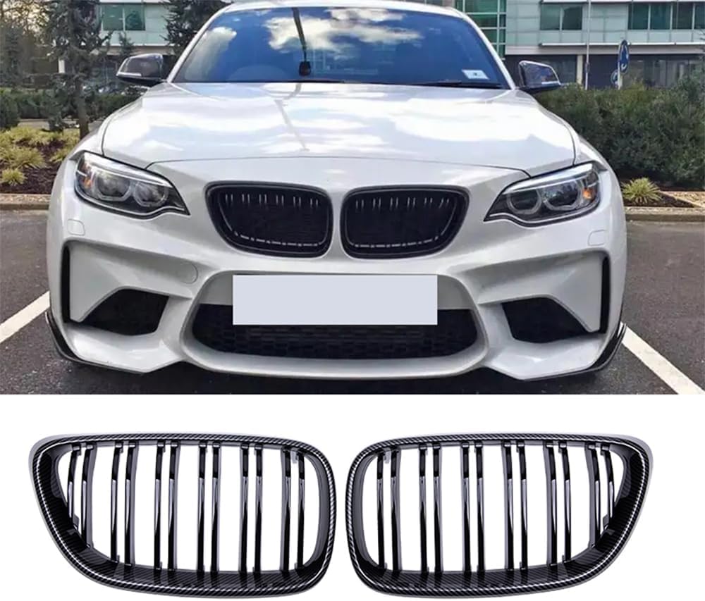 Auto Frontgrill Kühlergrill für BMW F22 F23 2014-2018,ABS Frontstoßstange Wetterfester Lufteinlass Grillschutz Ersatz Zubehör Karosserietuning von WNFVYP