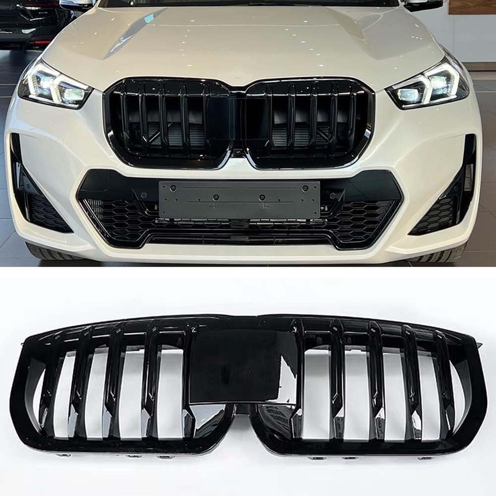 Auto Frontgrill Kühlergrill für BMW X1 U11 U12 2023 2024,ABS Frontstoßstange Wetterfester Lufteinlass Grillschutz Ersatz Zubehör Karosserietuning von WNFVYP