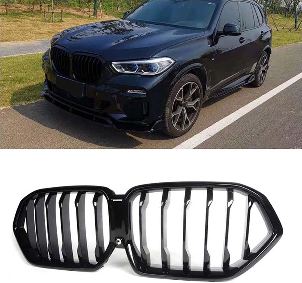 Auto Frontgrill Kühlergrill für BMW X6 G06 X6M F96 SUV 2020-2023,ABS Frontstoßstange Wetterfester Lufteinlass Grillschutz Ersatz Zubehör Karosserietuning von WNFVYP