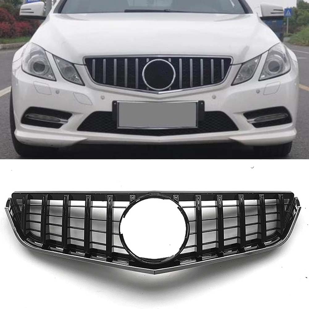 Auto Frontgrill Kühlergrill für Mercedes Benz E Coupe Class W207 C207 2009-2013 2-Door,ABS Frontstoßstange Wetterfester Lufteinlass Grillschutz Ersatz Zubehör Karosserietuning von WNFVYP