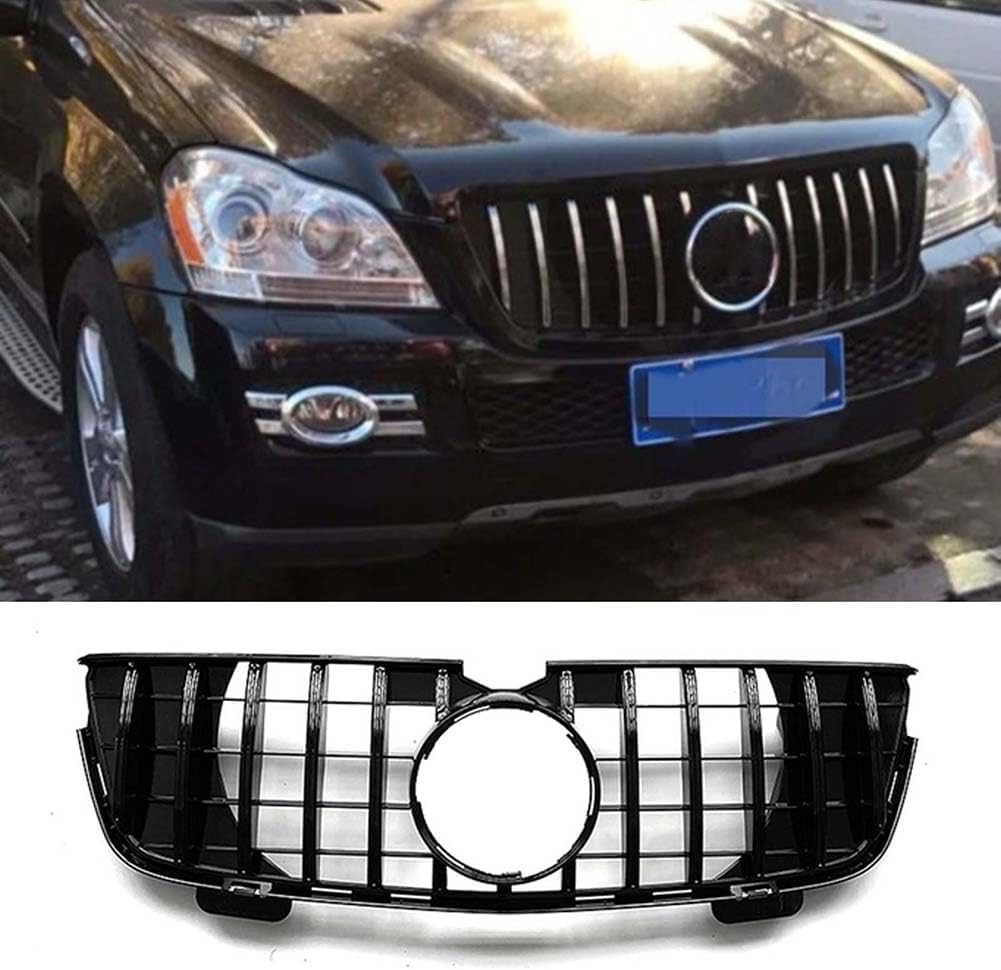 Auto Frontgrill Kühlergrill für Mercedes Benz GL-Class X164 GL320 2007-2012 GL350 GL450 GL500,ABS Frontstoßstange Wetterfester Lufteinlass Grillschutz Ersatz Zubehör Karosserietuning von WNFVYP