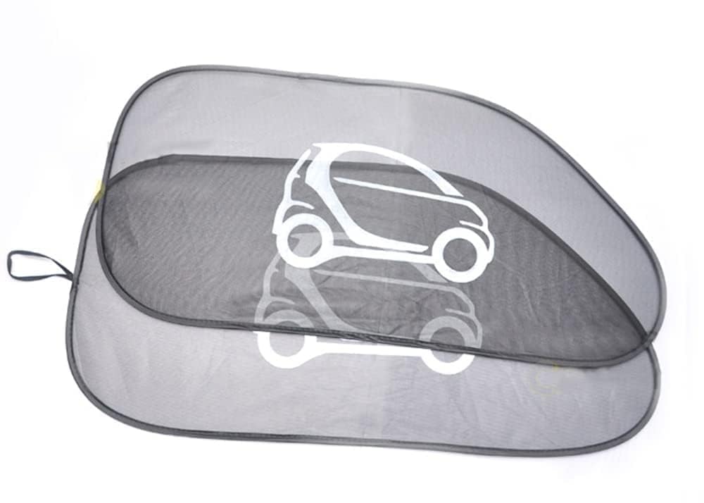 2 STK Auto-Sonnenschutz, für Smart 453 451 Fortwo Seitenfenster-Sonnenschutz Sichtschutz, Auto-Seitenfenster-Sonnenschutz,451 von WOAFEY