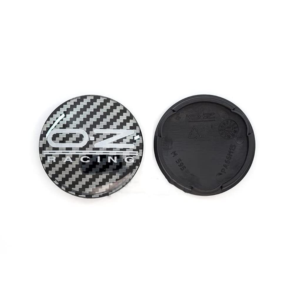 WOAFEY Nabendeckel 4 STÜCKE 52mm für OZ Racing M595 Car Rad Center Hub Cap Auto Styling Felgen Abdeckung Badge Emblem Aufkleber Radnabenkappen,C von WOAFEY