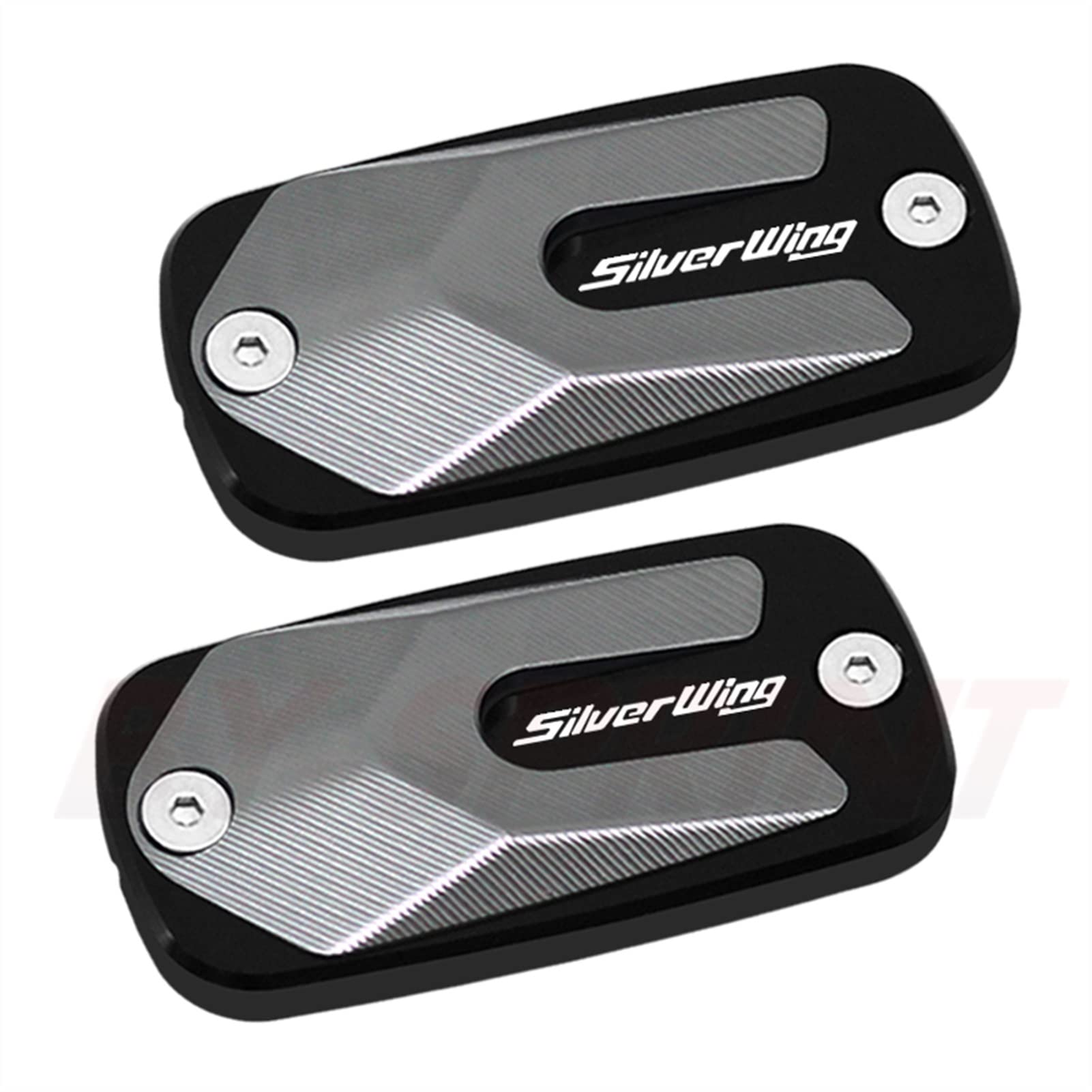 Für H&onda FCS600 Silverwing FCS 600 Silver Wing 2001-2011 Motorrad Vorderradbremse Kupplung Hauptbremszylinder Flüssigkeitsbehälterabdeckung Zubehör (Color : Titanium) von WOBBLO