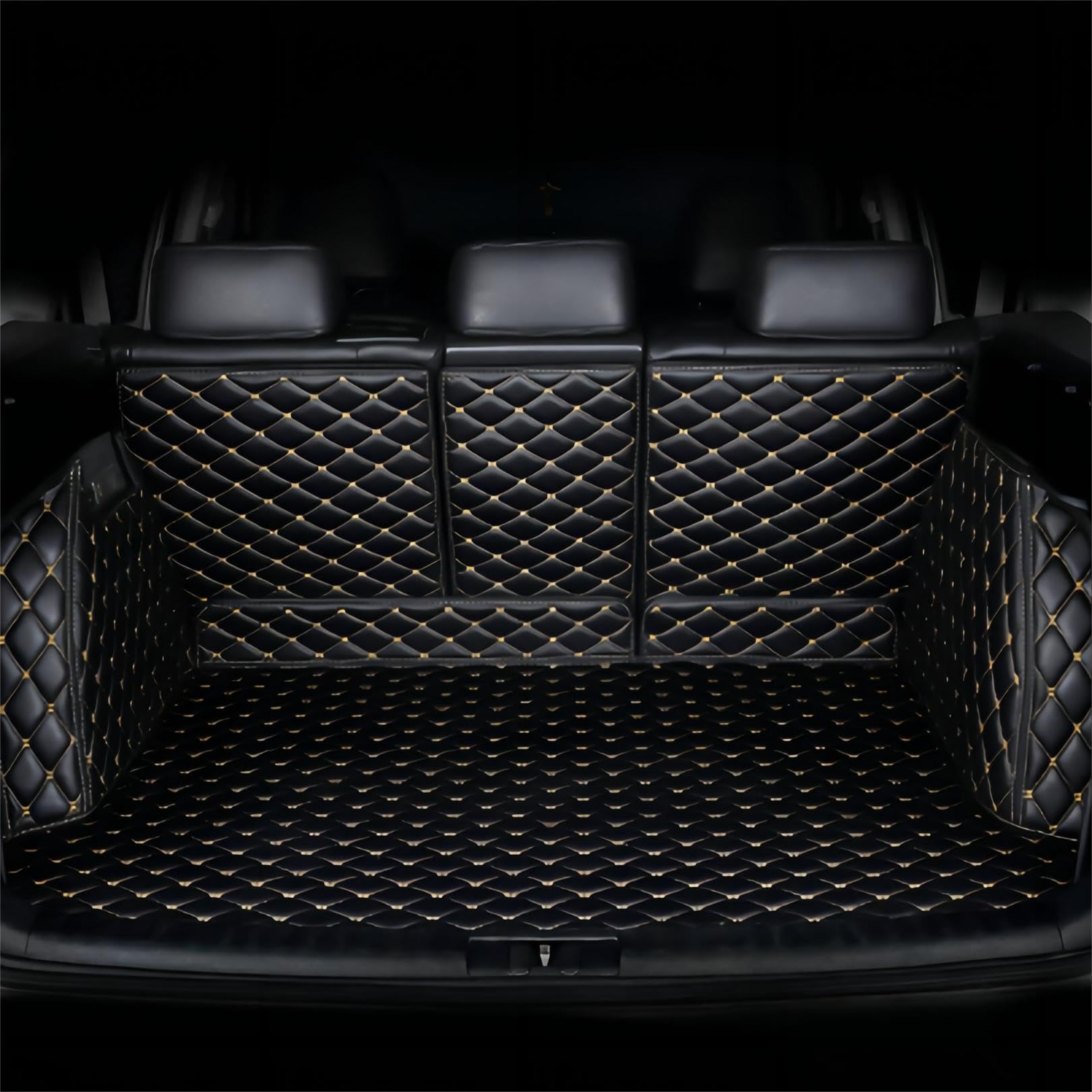 Vollabdeckung Kofferraummatte, für Mercedes-Benz GLE (5seats) 2020-2023 wasserdichte Antirutsch Kofferraum-Schutzmatte Gepäckraummatte Innere Autozubehör,B von WOBBLO