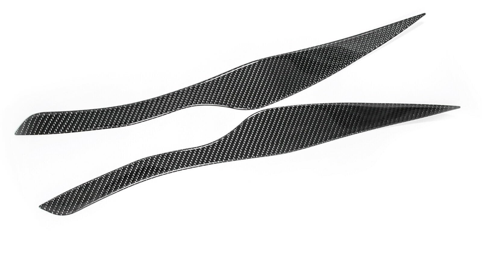 Scheinwerferblenden Für 3Serie Für E90 Für E91 Real Carbon Fiber Auto Scheinwerfer Kopf Lampe Augenbraue Augenlid Abdeckung Molding Borte Aufkleber Aufkleber von WOHOOD