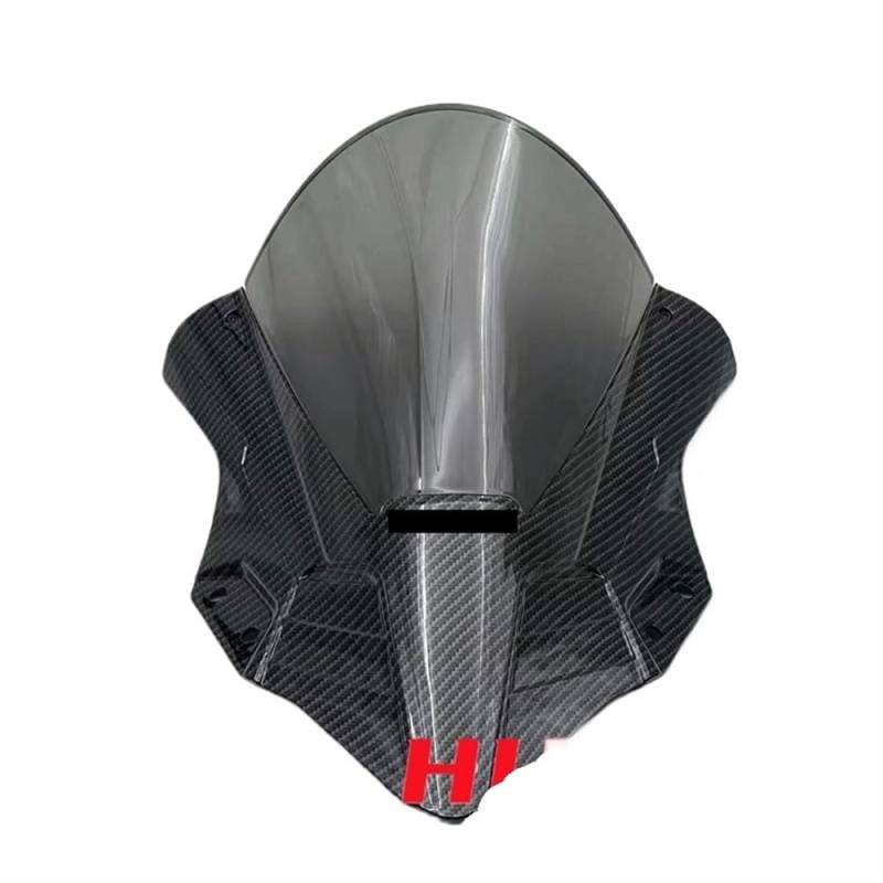 WOHOOD Motorrad Spoiler Windschild Für NI&nja 400 2018 2019 2020 2021 2022 2023 Motorrad Windschutzscheibe Deflektor Frontscheibe Zubehör Windshield Windabweiser von WOHOOD