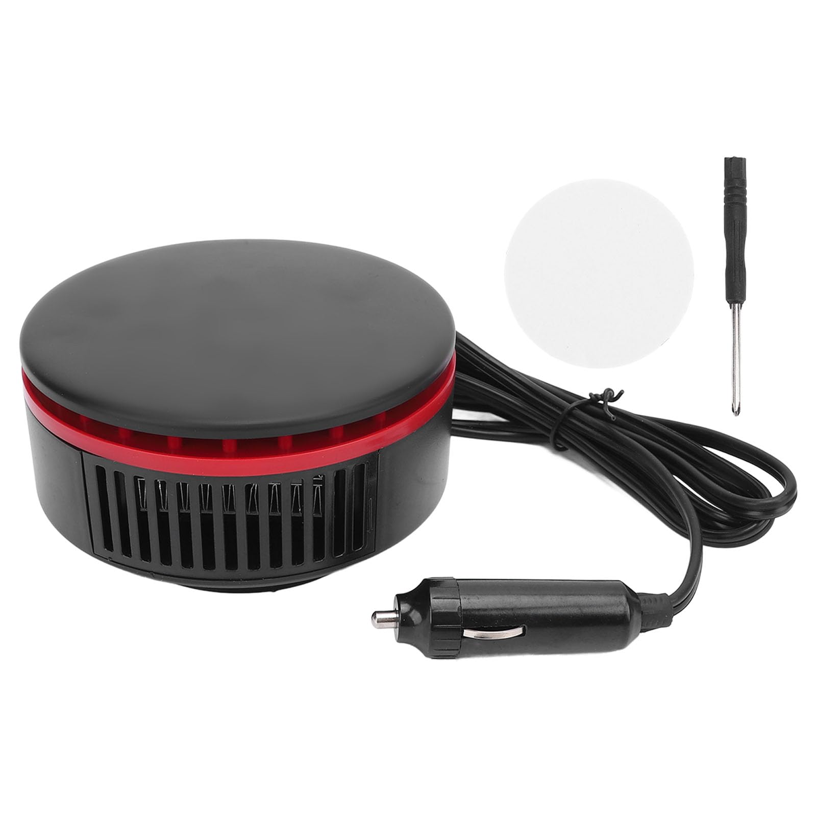 12 V Auto-Heizung, tragbar, schnell aufheizend, Windschutzscheiben-Defroster, Defogger, 150 W, Auto-Windschutzscheibenheizung für Limousinen, SUVs, LKWs (Red) von WOHPNLE