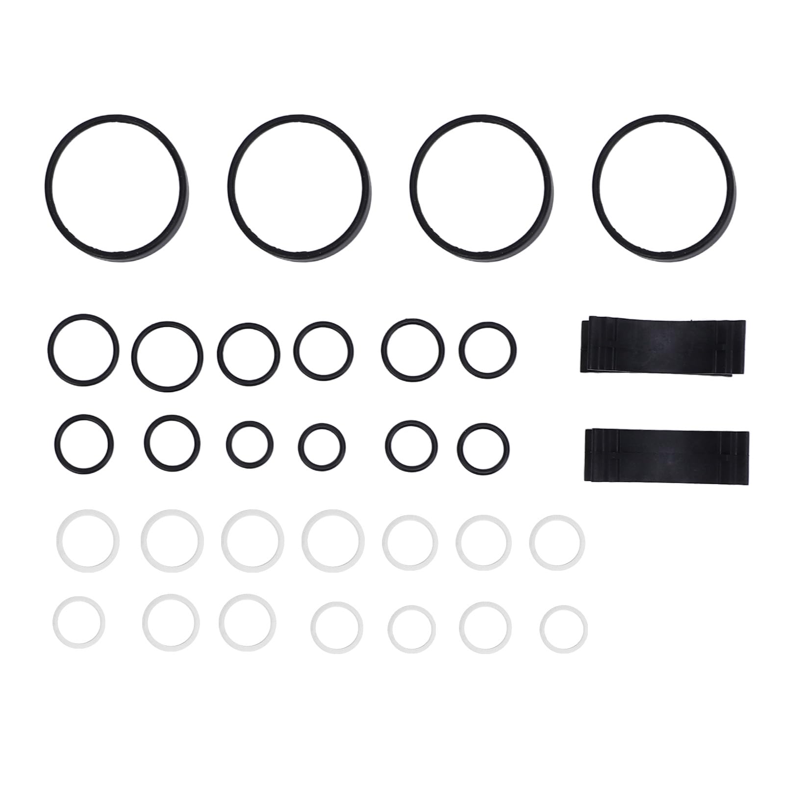 32-teiliges ABC-Ventilblock-PTFE-Dichtungs-Umbauset, längere Lebensdauer, verhindert Durchhängen des Autos für CL55 CL65 S55 S65 AMG CL500 CL600 von WOHPNLE