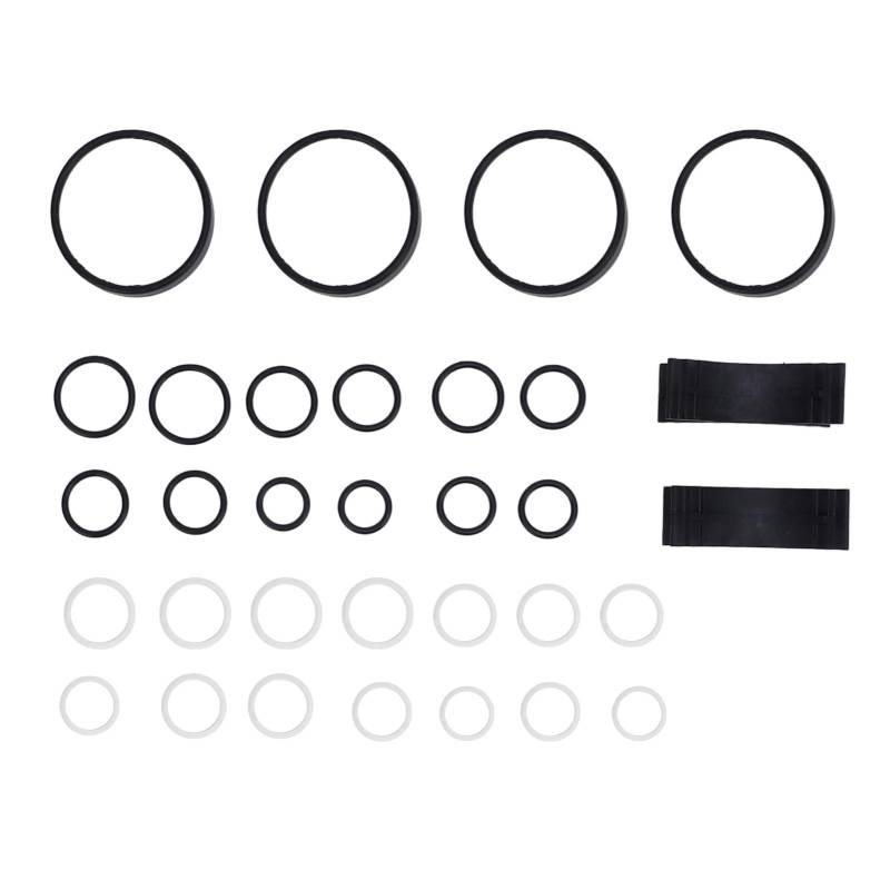 32-teiliges ABC-Ventilblock-PTFE-Dichtungs-Umbauset, längere Lebensdauer, verhindert Durchhängen des Autos für CL55 CL65 S55 S65 AMG CL500 CL600 von WOHPNLE