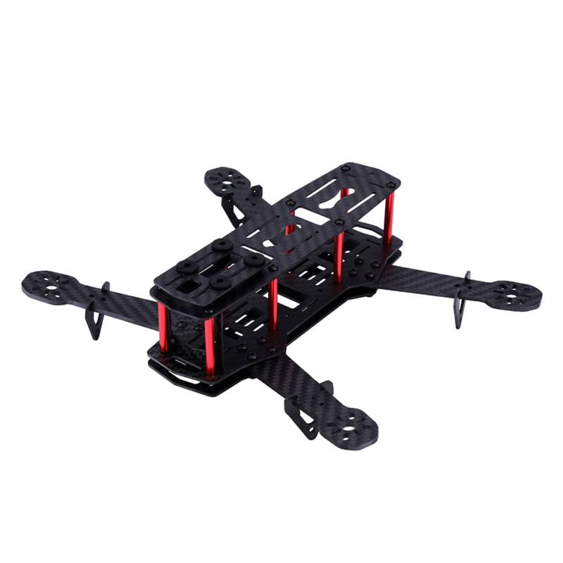 Quadcopter Rahmen Kit, 250mm Fpv Drohnenrahmen Kit, Fpv Racing Drohnenrahmen Quadcopter Fpv Flugzeug Drohnenrahmen Kit Rc Zubehör Für Qav250 2typen(Carbon Fiber) von WOHPNLE