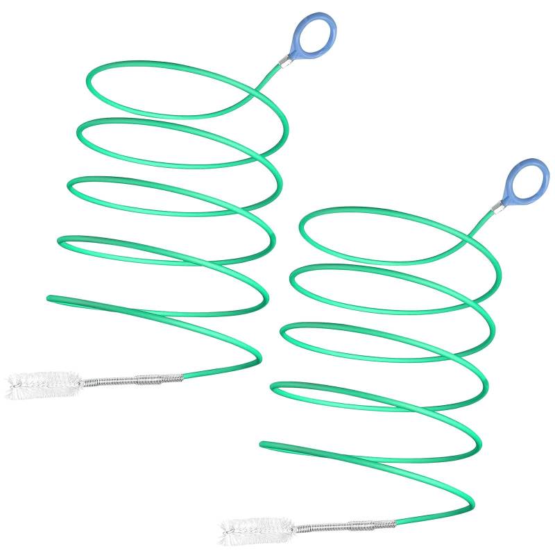 WOKICOR 2er-Set Schiebedach Reinigungsbürste,Flexible Auto 300cm Lange Abflussbürste, Rohrreiniger für Autoabläufe, Extra Langer Abflussreiniger Bürste, Abflussbürste für Kühlschrank & Kraftstofftank von WOKICOR