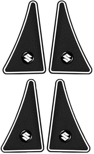 4Pcs Autotür-Antikollisionsaufkleber für Suzuki Across/Ignis/Jimny/S-Cross/Vitara/Swift/Grand Vitara, Karosserie-Kantenschutzverkleidung Kratzfestes Antikollisionszubehör,A Black von WOLEN