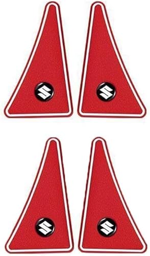 4Pcs Autotür-Antikollisionsaufkleber für Suzuki Across/Ignis/Jimny/S-Cross/Vitara/Swift/Grand Vitara, Karosserie-Kantenschutzverkleidung Kratzfestes Antikollisionszubehör,B Red von WOLEN