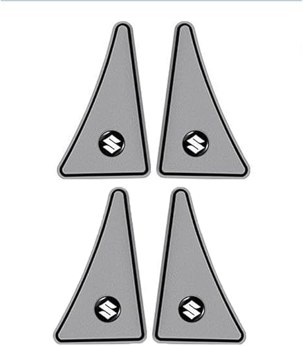 4Pcs Autotür-Antikollisionsaufkleber für Suzuki Across/Ignis/Jimny/S-Cross/Vitara/Swift/Grand Vitara, Karosserie-Kantenschutzverkleidung Kratzfestes Antikollisionszubehör,D Grey von WOLEN