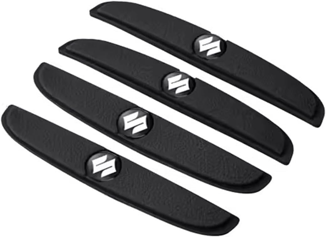 4Pcs Autotür-Antikollisionsaufkleber für Suzuki Jimny SX4 S-Cross S-Cross Swift Vitara Ignis, Karosserie-Kantenschutzverkleidung Kratzfestes Antikollisionszubehör,A Black von WOLEN