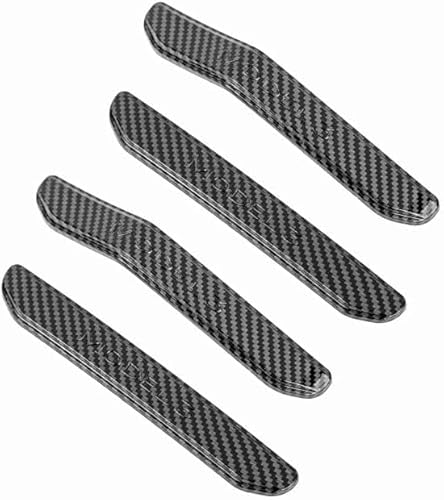 4Pcs Autotür-Antikollisionsaufkleber für Tesla Model 3 Model Y, Karosserie-Kantenschutzverkleidung Kratzfestes Antikollisionszubehör,C Carbon Fiber-3 von WOLEN