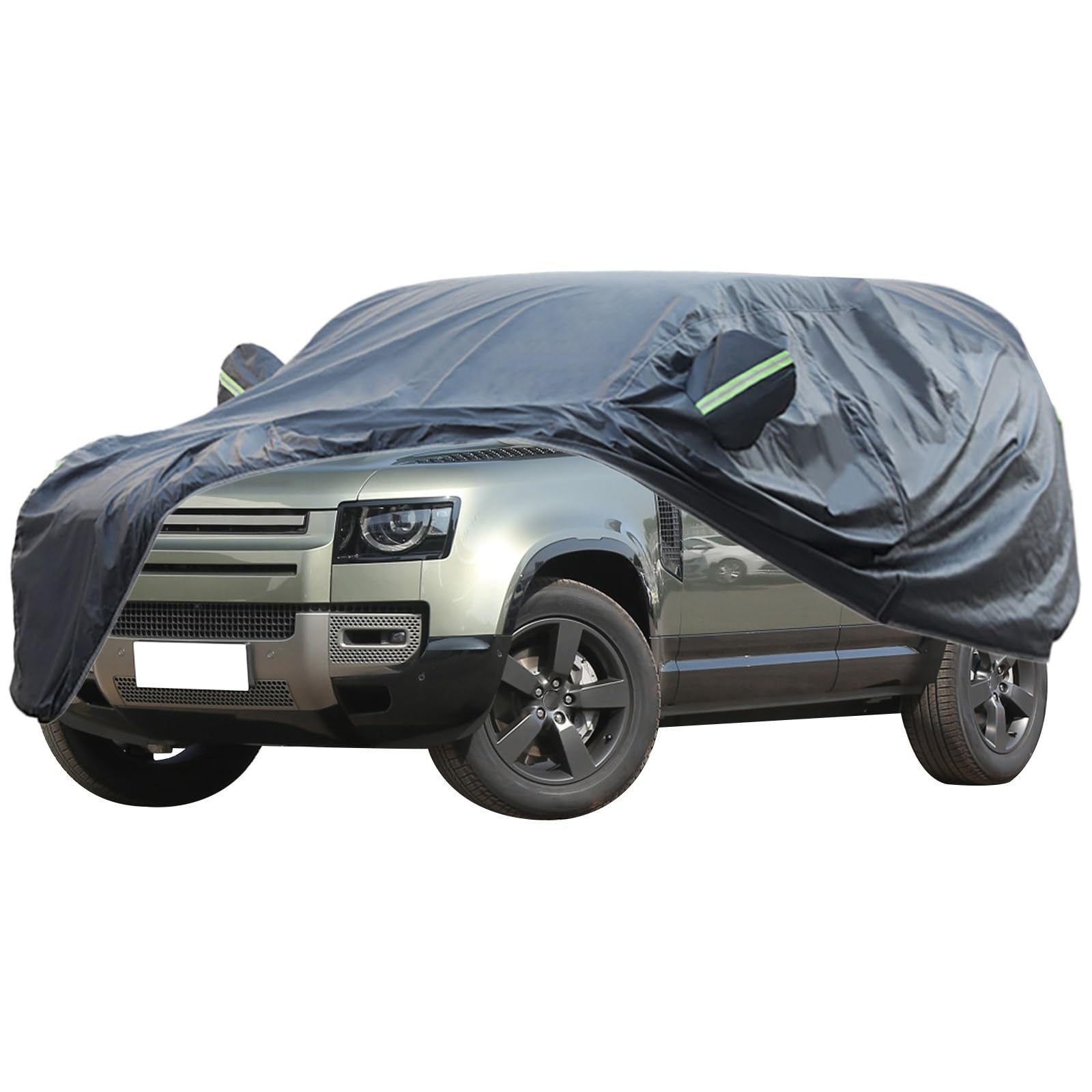 Autoabdeckung, Wasserdichte Autoabdeckung For Jedes Wetter, For 1990-2024 Land Rover Defender 110, Autoabdeckungen For Autos, Vollständige Außenabdeckung, Staubschutz, UV-Schutz, Frost- Und Schneeschu von WOLWES