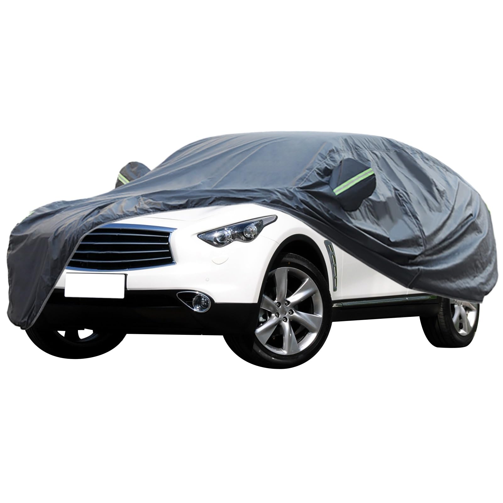 Autoabdeckung, Wasserdichte Autoabdeckung For Jedes Wetter, For 2013-2017 Infiniti QX70, Autoabdeckungen For Autos, Vollständige Außenabdeckung, Staubschutz, UV-Schutz, Frost- Und Schneeschutz(GT Prem von WOLWES