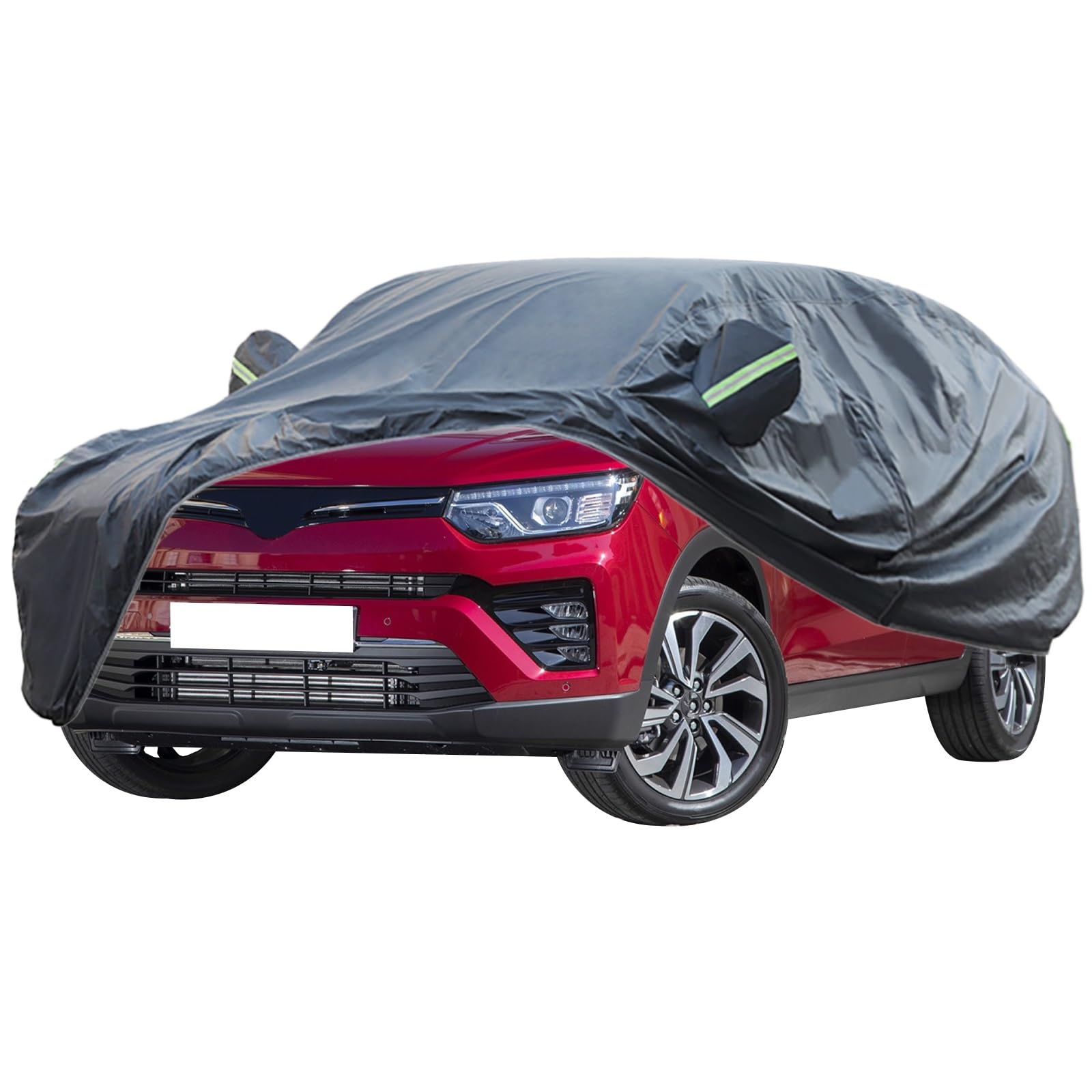 Autoabdeckung, Wasserdichte Autoabdeckung For Jedes Wetter, For 2015-2023 SsangYong Tivoli, Autoabdeckungen For Autos, Vollständige Außenabdeckung, Staubschutz, UV-Schutz, Frost- Und Schneeschutz(ELX) von WOLWES