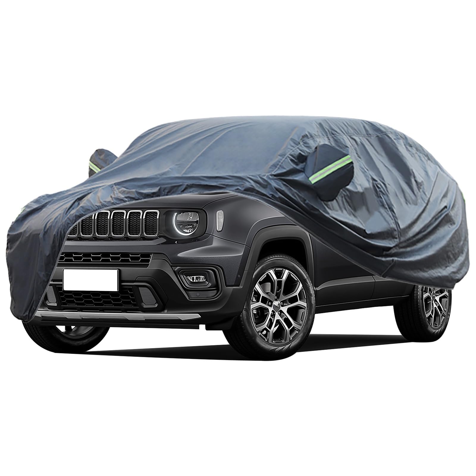 Autoabdeckung, wasserdichte Autoabdeckung for Jedes Wetter, for 2015-2024 Jeep Renegade, Autoabdeckungen for Autos, Vollständige Außenabdeckung, Staubschutz, UV-Schutz, Frost- Und Schneeschutz(MHEV) von WOLWES