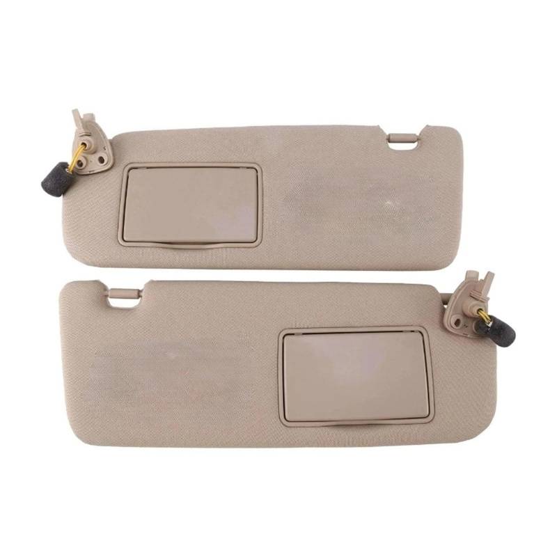 1 Paar Auto Innere Sonnenblende Sonnenschirm Spiegel 852010R300X6 85202-0R300X6 Kompatibel for Hyundai Sonata NFC 2005-2009 Beige Sonnenschutz von WONOWDQF