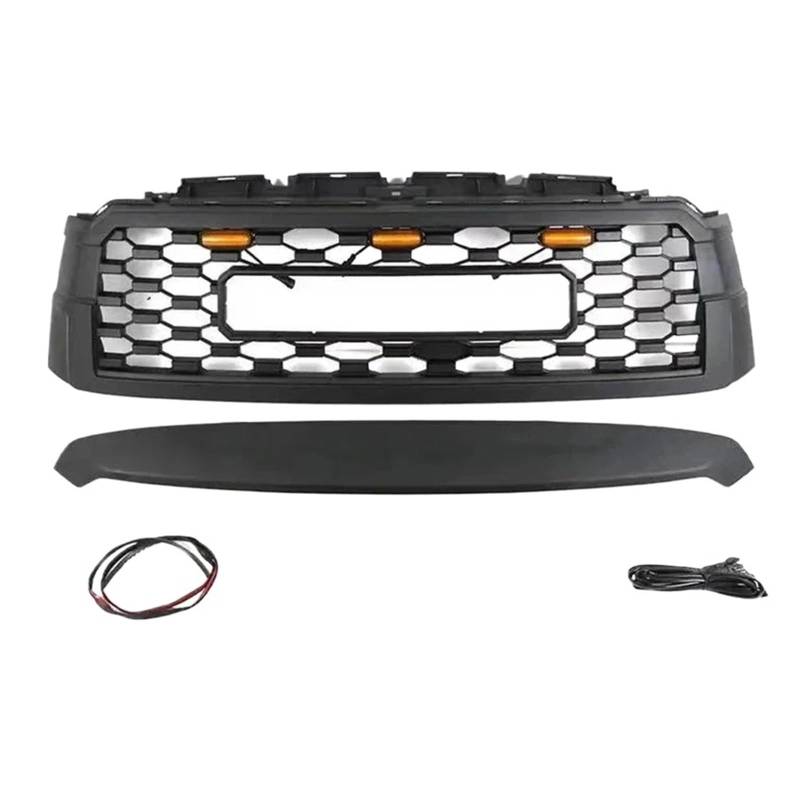 4x4 Off-Road-Kühlergrill, geeignet for Toyota Sequoia 2019 2020 2021, mit hellschwarzen Auto-Frontstoßstangengrill-Außenverkleidungsteilen von WONOWDQF