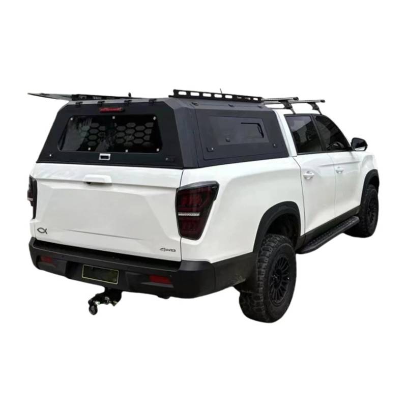 4x4 Pickup Truck Canopy Hardtop kompatibel for SsangYong Truck Canopy Camper Truck Bed Canopy mit Fenstern von WONOWDQF