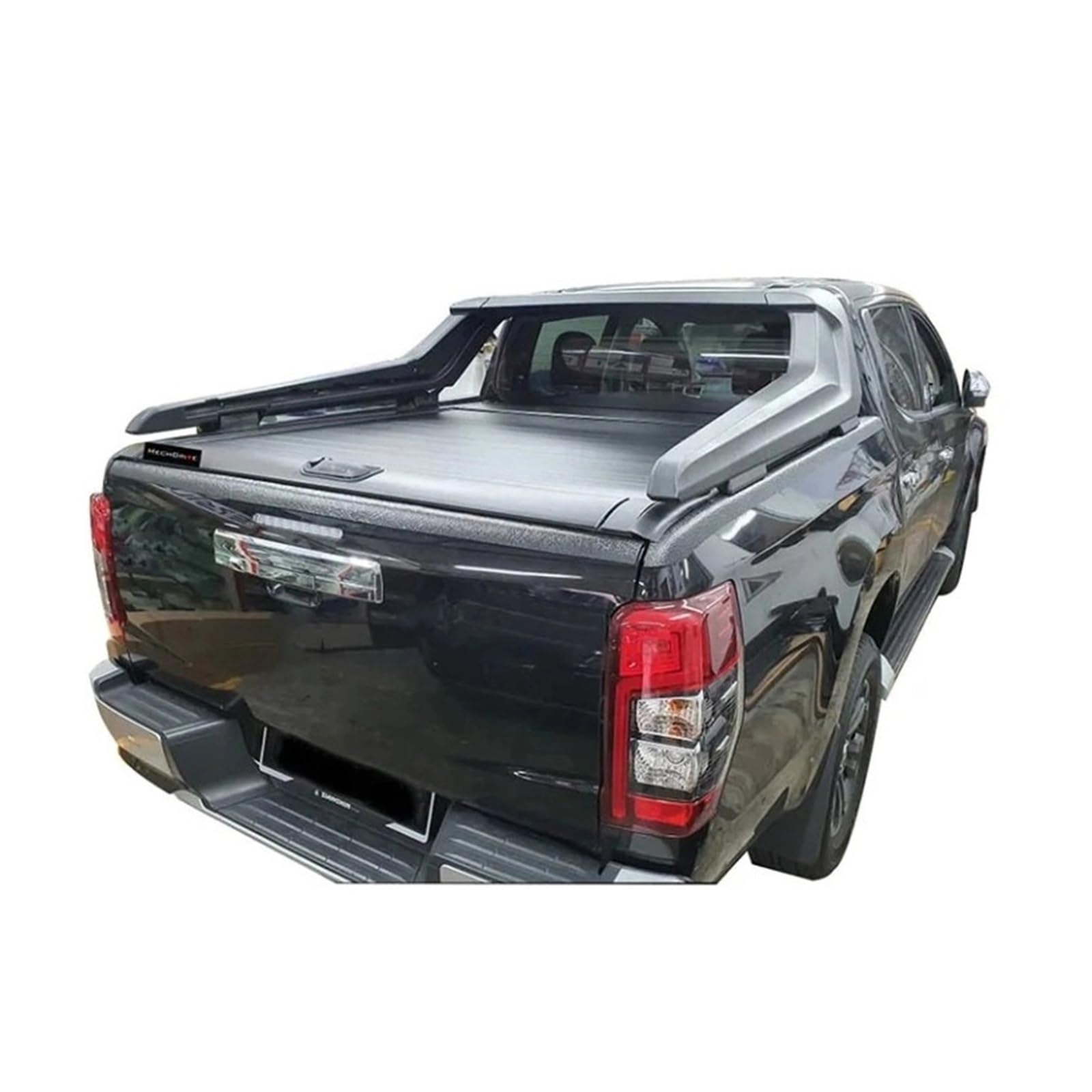 Aluminium Rolling Hard Truck Bed Cover Pickup Persenning Cover kompatibel for Nissan Navara NP300 Double Cab von WONOWDQF