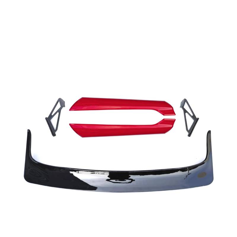 Auto Dekoration Spoiler ABS Typ R Stil Hinten Stamm Spoiler Kompatibel for Civic Hatchback 11th Gen 2022 2023(Red) von WONOWDQF