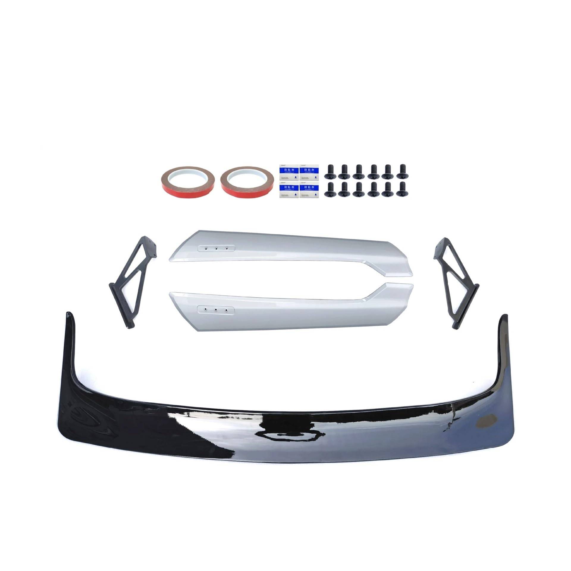 Auto Dekoration Spoiler ABS Typ R Stil Hinten Stamm Spoiler Kompatibel for Civic Hatchback 11th Gen 2022 2023(White) von WONOWDQF