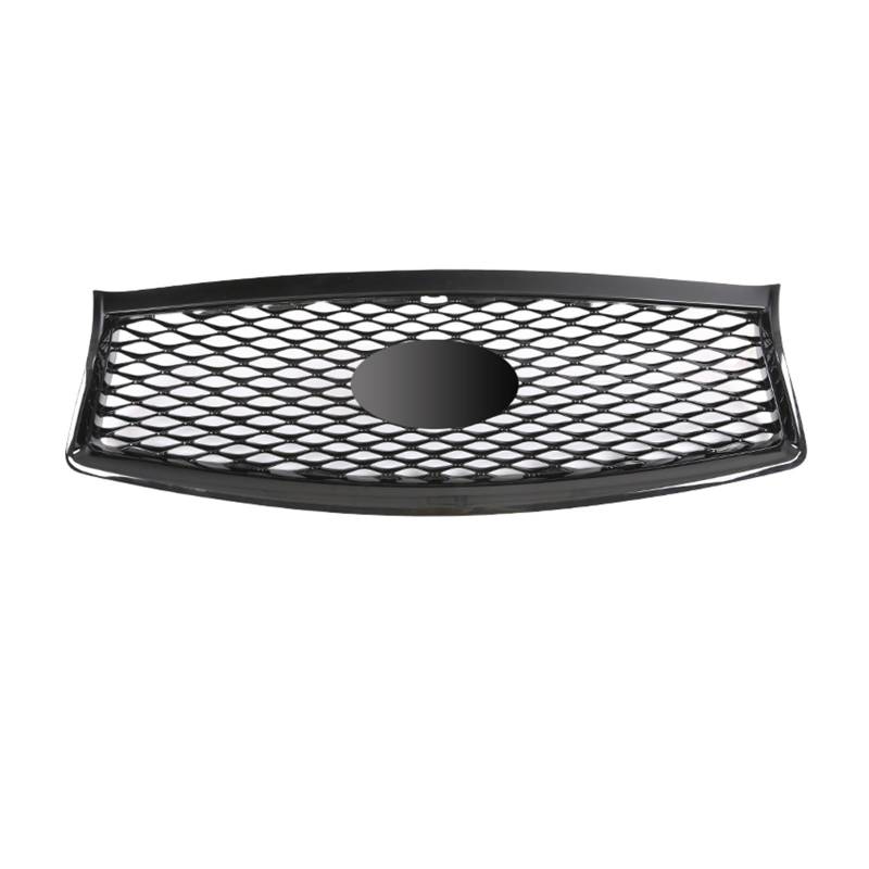 Auto-Frontstoßstangen-Mittelgrill, kompatibel for Infiniti Q50 2014–2017, alle Modelle, oberer Kühlergrill im Wabenstil, vordere Renngrills(Glossy Black) von WONOWDQF