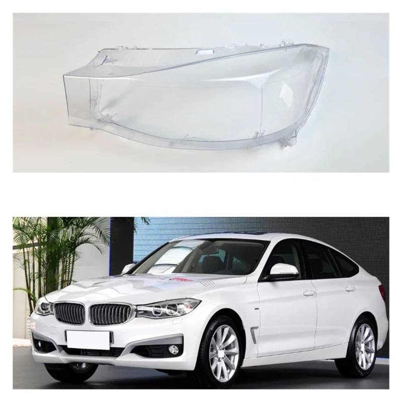 Auto-Scheinwerferlinse kompatibel for BMW 3er GT F34 2013 2014 2015 2016 Scheinwerferabdeckung Lampenschirme Shell Ersetzen Sie das Originalglas(Left Right) von WONOWDQF