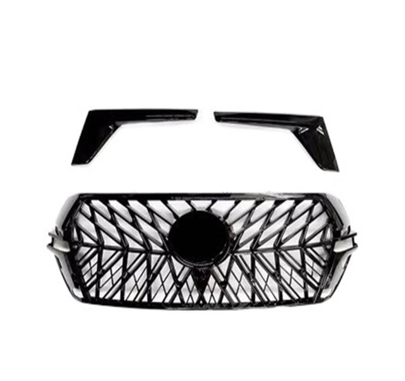 Auto Vorderen Stoßfänger Grill Maske Kühlergrill Kompatibel for Toyota Land Cruiser Prad TRD 03-20(8) von WONOWDQF