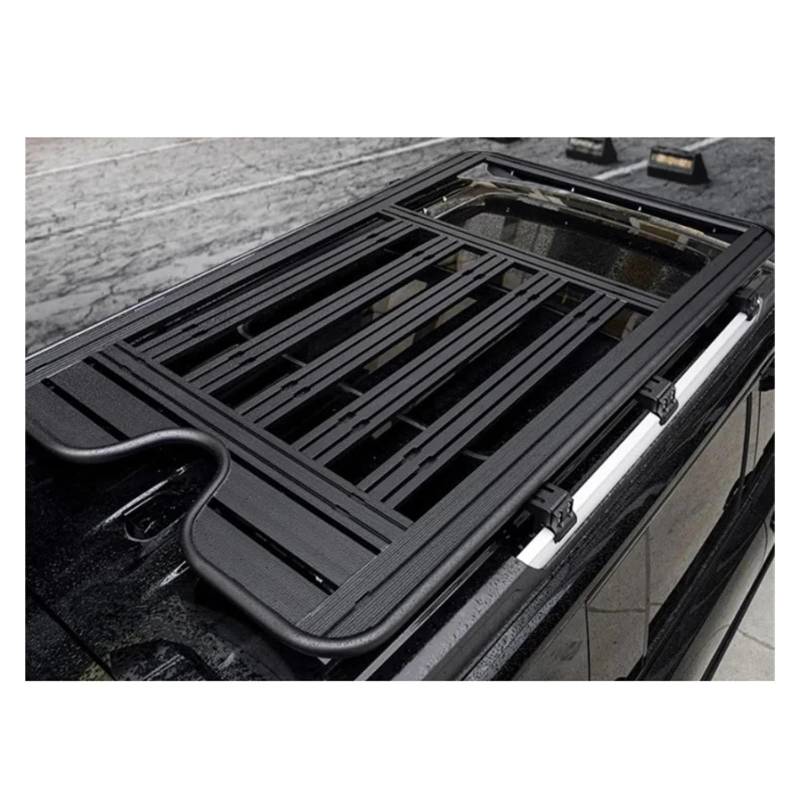 Dachträger kompatibel for Jetour Traveller T2 2023+, umgebaute Offroad-Gepäckplattform mit Schiebedach, Externe Autodekoration, Zubehör(Six Bracket) von WONOWDQF