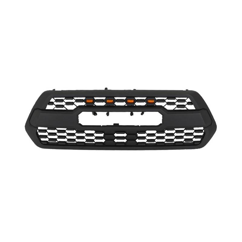 Frontgrill-Zierleisten, Renngrills, schwarz, passend for Mash-Grill mit 4 LED-Leuchten, kompatibel for Toyota Tacoma 2016–2019(with Lights) von WONOWDQF