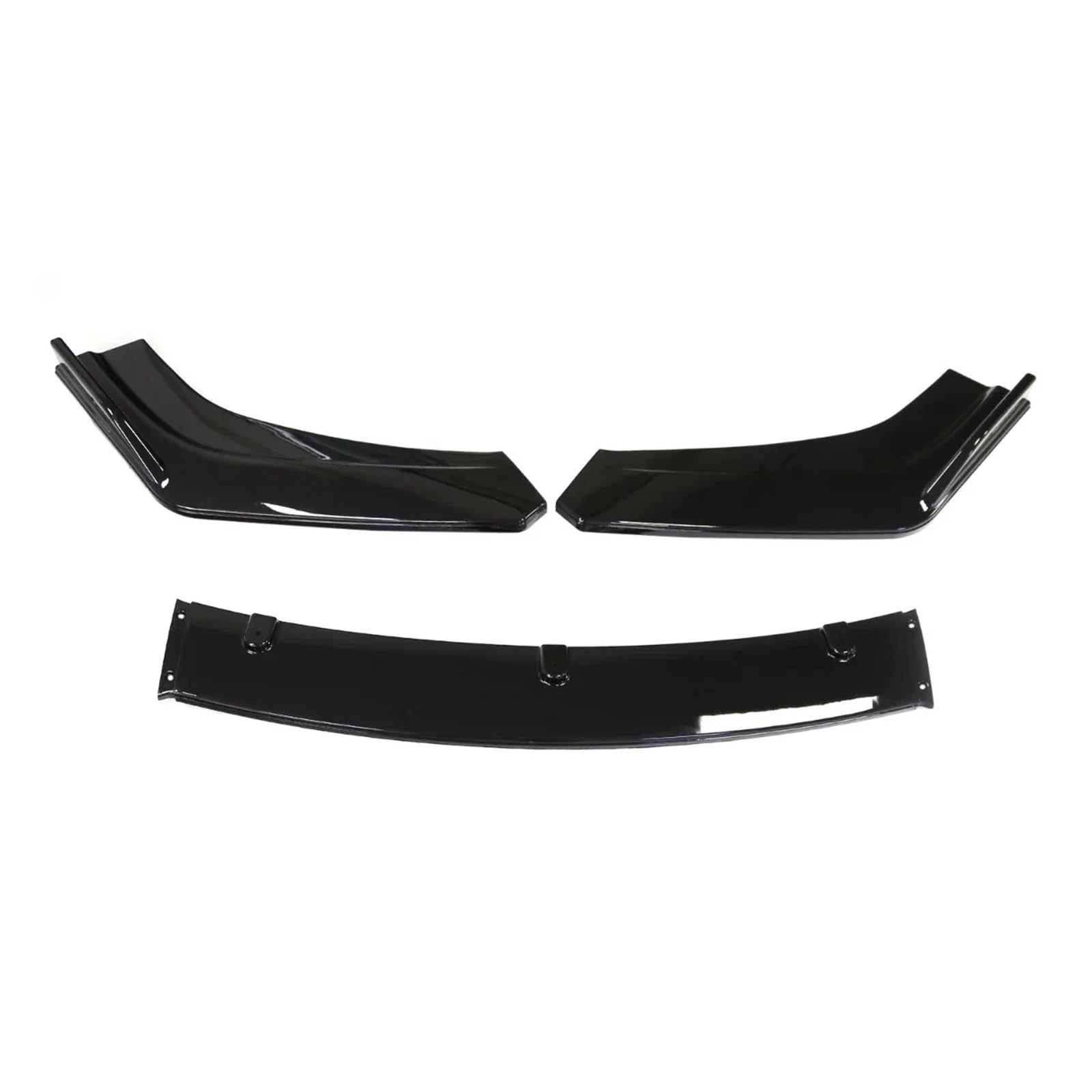 Frontschürze Lip Spoiler Seite Splitter Deflektor Abdeckung Körper Kit Guards Kompatibel for Honda Civic Limousine 2016 2017 2018 2019 Auto Zubehör(Glossy black1) von WONOWDQF